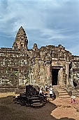 Bakong temple - the stairway climing the main pyramid.